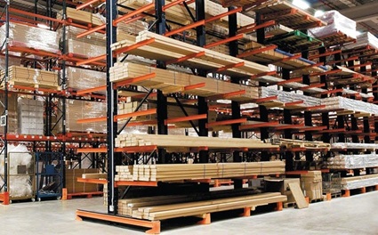 Cantilever Rack for Pell City warehouses