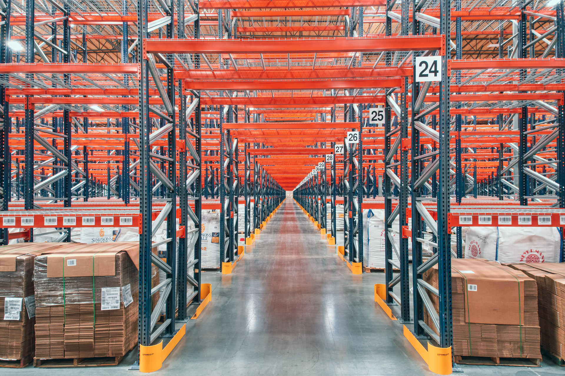 Industrial pallet racking installation in Pell City warehouse